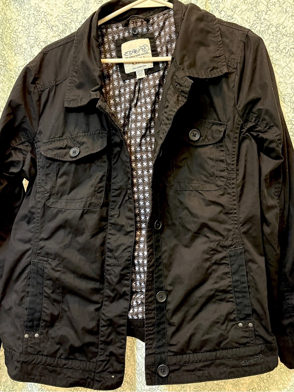 Vintage!! Esprit Black Utility Jacket